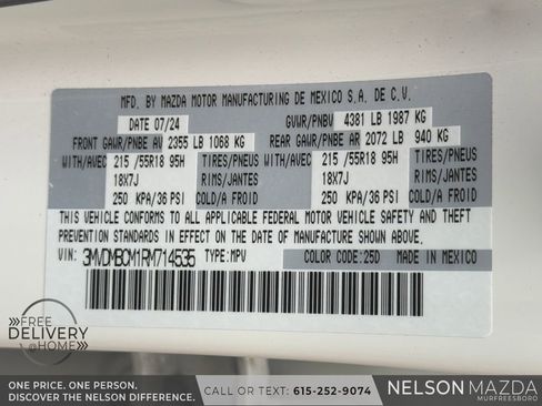 Certified 2024 MAZDA CX-30 AWD 2.5 S w/ Preferred Package image 29