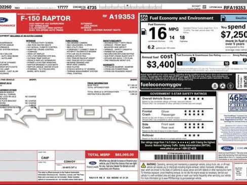 Used 2022 Ford F150 Raptor w/ Equipment Group 801A High image 33