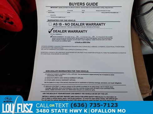 Used 2024 Subaru Crosstrek 2.5i Limited w/ Popular Package #4A image 35