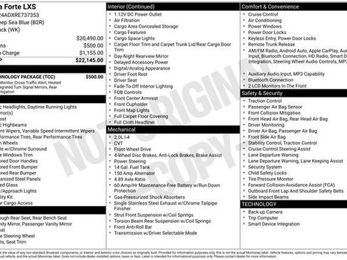 Used 2024 Kia Forte LXS w/ LXS Technology Package FWD image 1