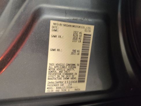 Used 2016 Nissan Altima 2.5 SV FWD image 33