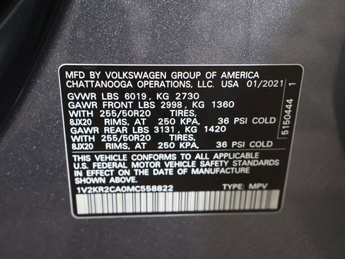 Used 2021 Volkswagen Atlas SE w/ Panoramic Sunroof Package image 59