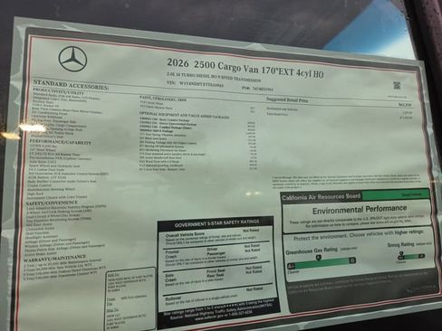 New 2026 Mercedes-Benz Sprinter 2500 image 3