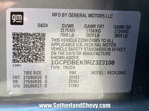 Used 2024 Chevrolet Silverado 1500 Custom w/ Turbomax Blackout Package AWD/4WD image 45