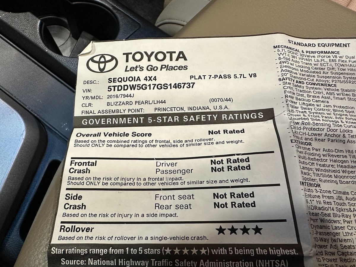 Used 2016 Toyota Sequoia Platinum AWD/4WD image 52