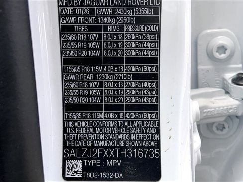 New 2026 Land Rover Range Rover Evoque S image 18