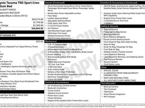 New 2026 Toyota Tacoma TRD Sport image 7