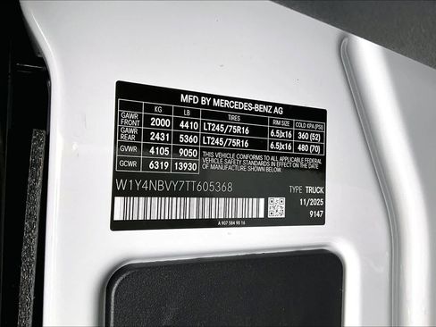 New 2026 Mercedes-Benz Sprinter 2500 image 12