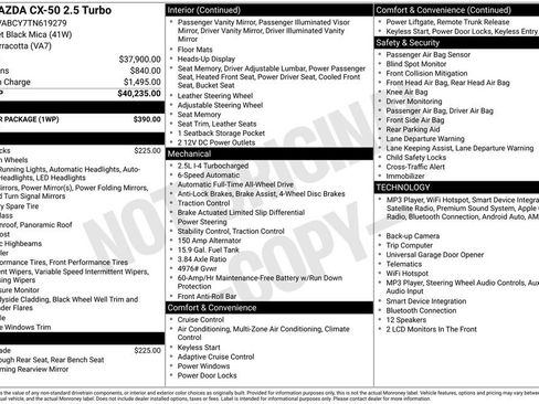 New 2026 MAZDA CX-50 AWD 2.5 S w/ Weather Package image 37