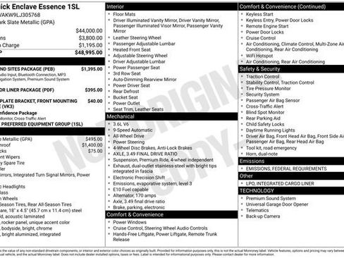 Used 2020 Buick Enclave Essence w/ Sound and Sites Package image 33