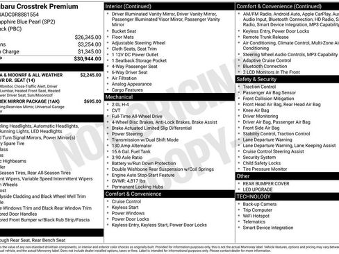 Used 2024 Subaru Crosstrek 2.0i Premium image 6