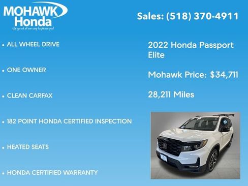 Used 2022 Honda Passport Elite image 16