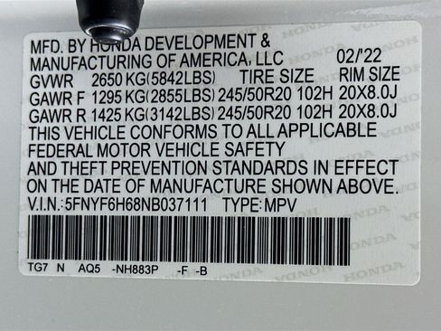 Used 2022 Honda Pilot Touring image 12