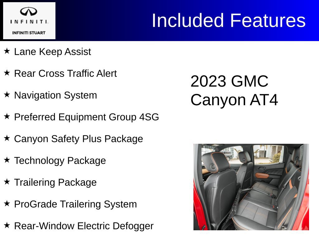 Used 2023 GMC Canyon AT4 w/ Technology Package AWD/4WD image 8