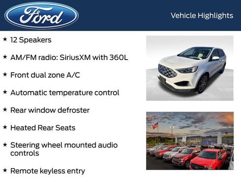 Certified 2022 Ford Edge Titanium w/ Equipment Group 301A image 13