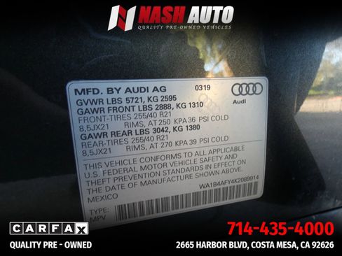 Used 2019 Audi SQ5 Premium Plus w/ Premium Plus Package image 86