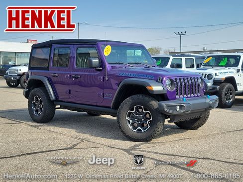 Used 2023 Jeep Wrangler Unlimited Rubicon 4xe AWD/4WD image 1