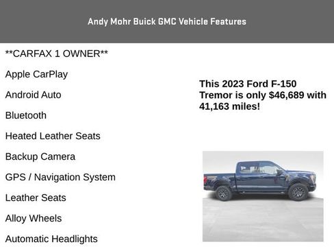 Used 2023 Ford F150 Tremor w/ Equipment Group 402A High AWD/4WD image 4