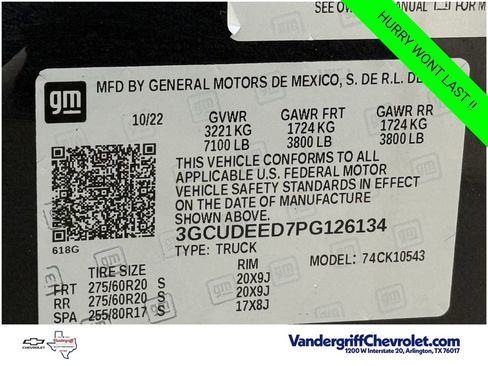 Certified 2023 Chevrolet Silverado 1500 RST AWD/4WD image 26