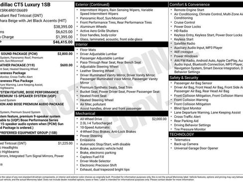 Used 2024 Cadillac CT5 Luxury w/ Sun And Sound Package image 13