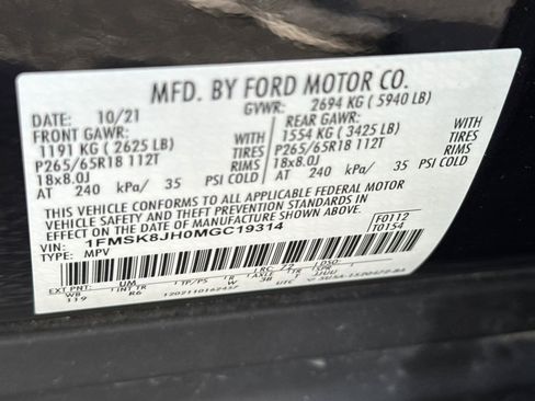 Certified 2021 Ford Explorer Timberline image 30