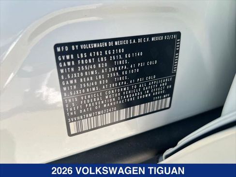 New 2026 Volkswagen Tiguan SE R-Line FWD image 19