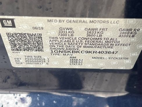 Used 2019 Chevrolet Tahoe LT AWD/4WD image 24