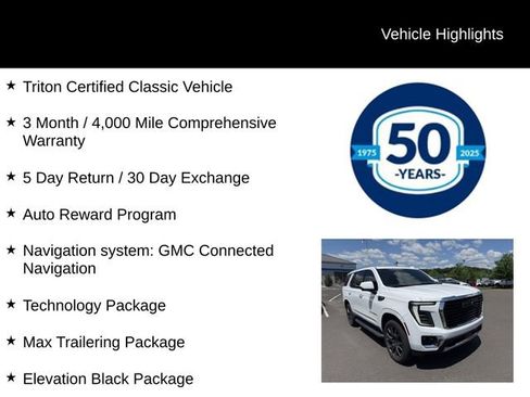 Used 2025 GMC Yukon Elevation w/ Elevation Premium Package AWD/4WD image 5