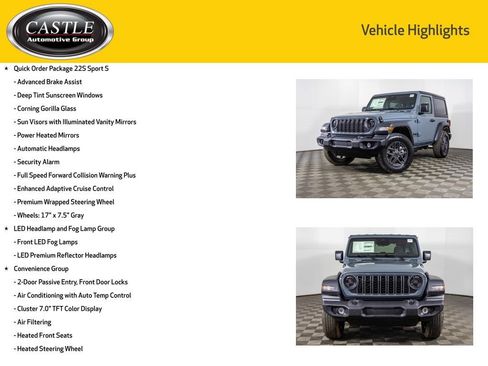 New 2026 Jeep Wrangler Sport S AWD/4WD image 3
