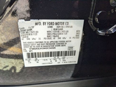 Certified 2022 Ford Explorer Timberline w/ Timberline Technology Package image 38