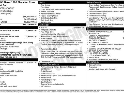 Used 2024 GMC Sierra 1500 Elevation w/ LPO, Elevation Black Package AWD/4WD image 28