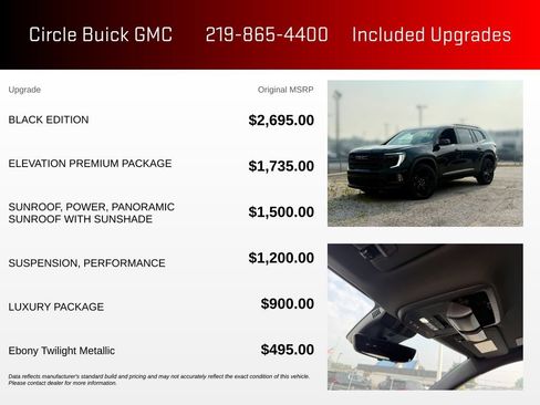 New 2026 GMC Acadia Elevation w/ Black Edition AWD/4WD image 3