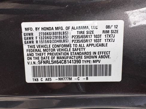 Used 2012 Honda Odyssey EX-L image 11