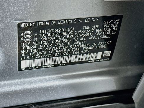 Used 2025 Honda HR-V EX-L image 12
