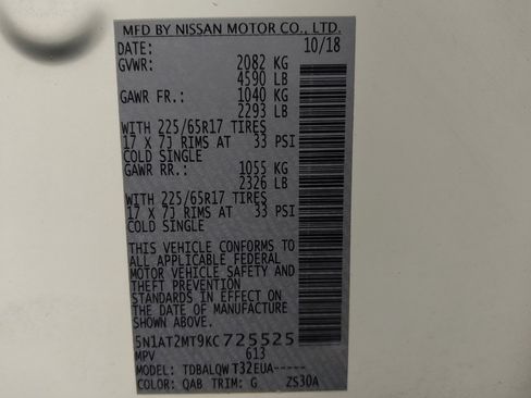 Used 2019 Nissan Rogue SV FWD image 33