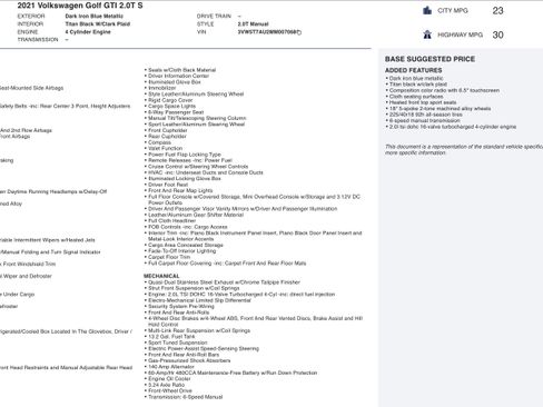 Used 2021 Volkswagen GTI SE FWD image 3