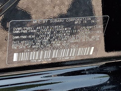 Certified 2025 Subaru Crosstrek 2.5i Premium AWD/4WD image 26