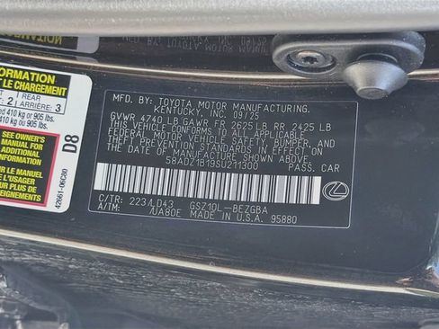 Used 2025 Lexus ES 350 w/ Premium Package FWD image 44