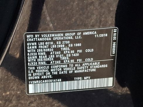 Used 2019 Volkswagen Atlas SEL AWD/4WD image 30