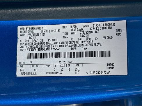 Used 2020 Ford F150 XLT w/ Equipment Group 302A Luxury image 12