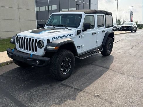 Used 2022 Jeep Wrangler Unlimited Rubicon 4xe w/ Steel Bumper Group AWD/4WD image 3