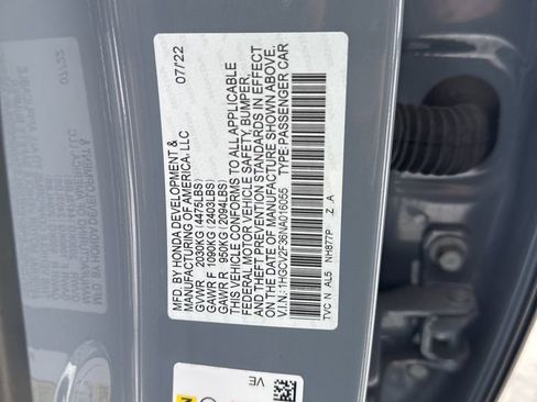 Certified 2022 Honda Accord Sport image 23