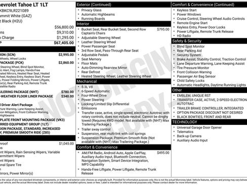 Used 2020 Chevrolet Tahoe LT w/ RST Edition AWD/4WD image 13