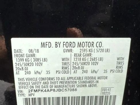 Used 2018 Ford Edge Sport w/ Ford Safe & Smart Package AWD/4WD image 33