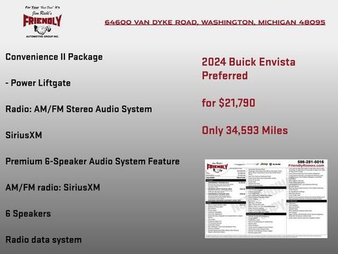 Used 2024 Buick Envista Preferred w/ Convenience I Package FWD image 5