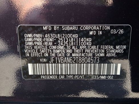 New 2026 Subaru WRX Limited AWD/4WD image 18