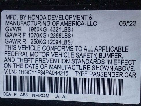 Used 2023 Honda Accord EX image 44