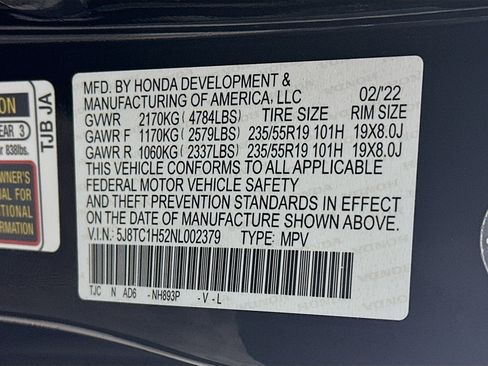 Used 2022 Acura RDX FWD w/ Technology Package image 12