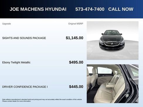 Used 2019 Buick LaCrosse Essence w/ Sights and Sounds Package FWD image 5