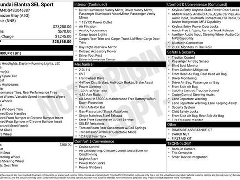Certified 2025 Hyundai Elantra Sport FWD image 23